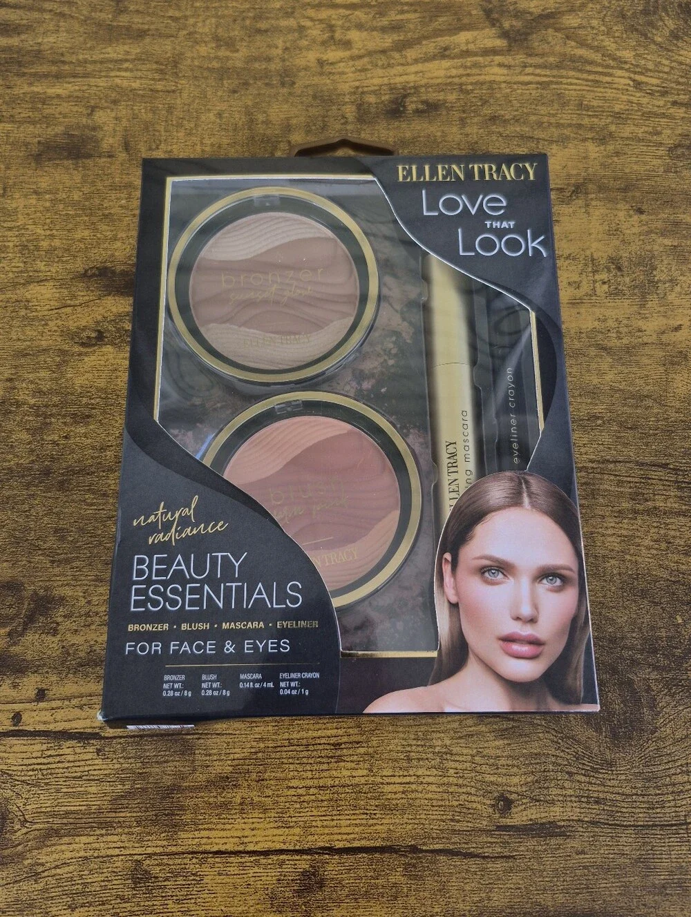 Ellen Tracy 4-Pc Makeup Set Bronzer Blush Mascara Eyeliner